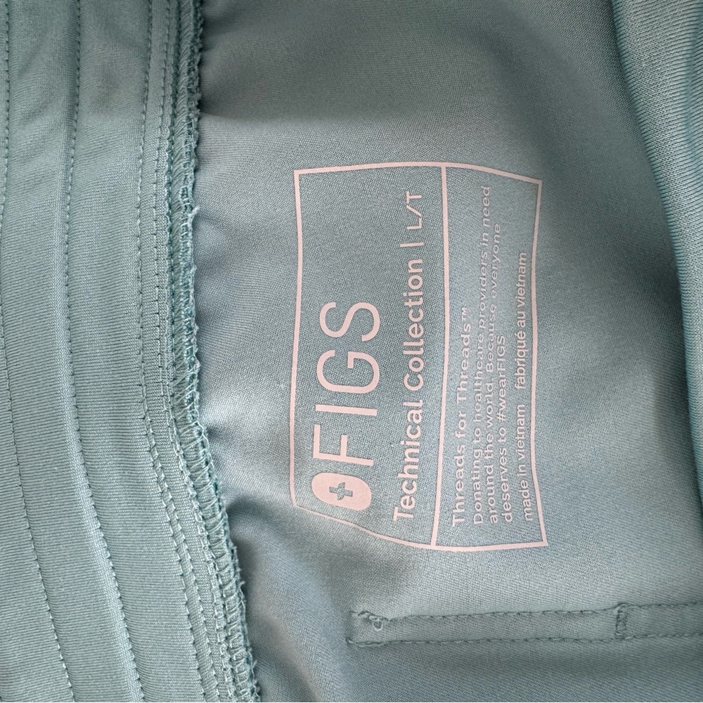 Figs Technical Collection Scrub Top and Scrub joggers in Light Blue